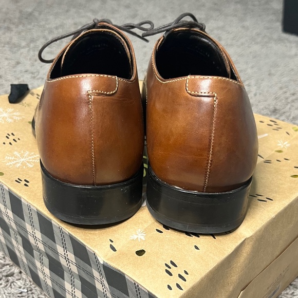 Cole Haan Air Lenox Hill Oxford Men\'s Sz 12M Brown Leather Split Toe Dress Shoes main image 4